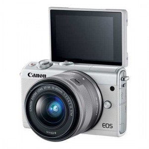 Canon EOS M100 White with EF-M15-45mm